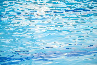 Mavi su ve yüzme havuzu. 