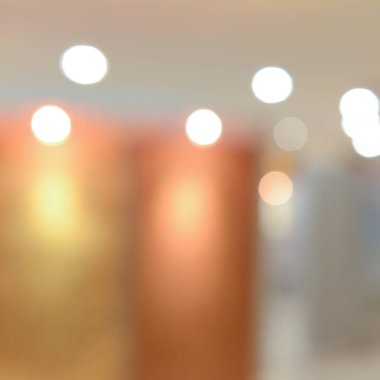 Sanat galerisi veya müzesi Bokeh ile soyut bulanık arkaplan.