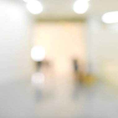 Sanat galerisi veya müzesi Bokeh ile soyut bulanık arkaplan.