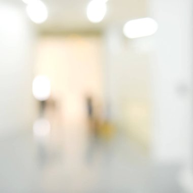 Sanat galerisi veya müzesi Bokeh ile soyut bulanık arkaplan.