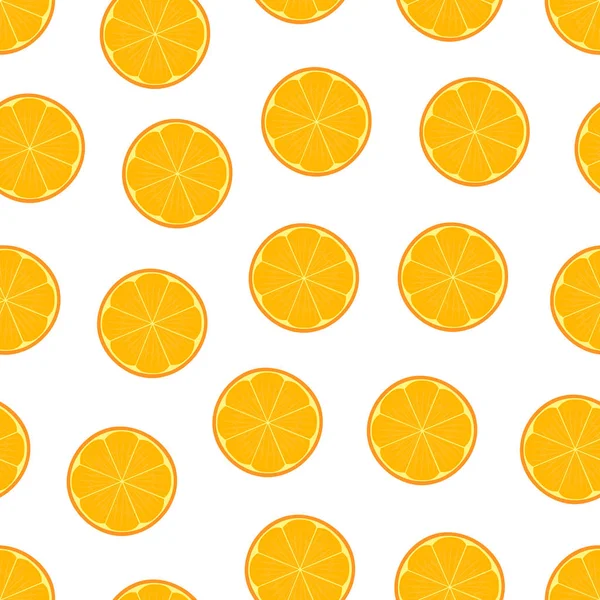 Vector de patrón inconsútil naranja . — Vector de stock