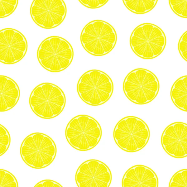 Lemon seamless pattern vector. — Stock Vector