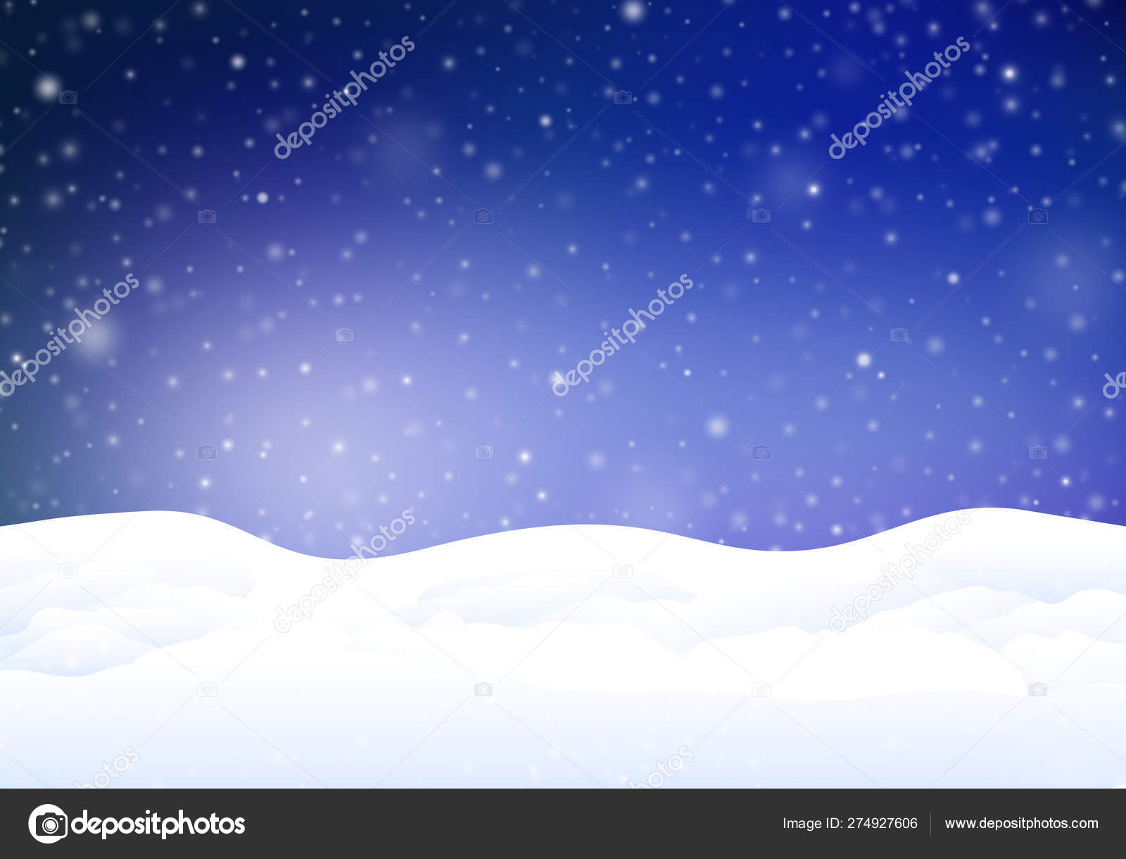 神奇的雪冬背景 图库矢量图像 C Designertimi