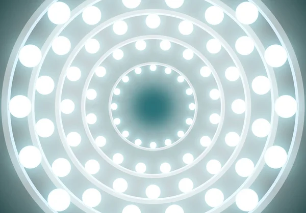 Conception de lumière ronde en couleur turquoise . — Image vectorielle
