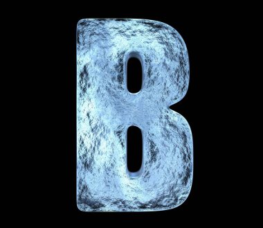 Mektup B, 3d çizim buz