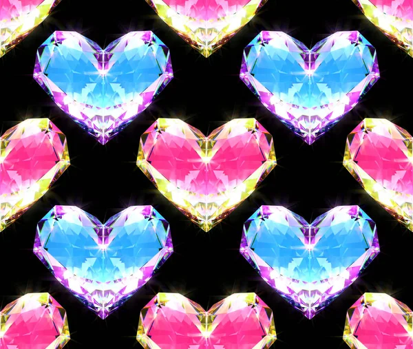 Seamless Background Pink Blue Diamonds — Stock Photo, Image