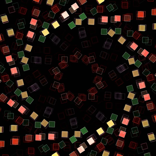 Spirala Czerwono Biało Zielone Kwadraty — Zdjęcie stockowe