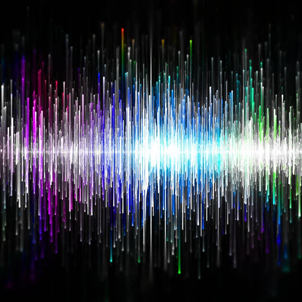 Colored design sound waves