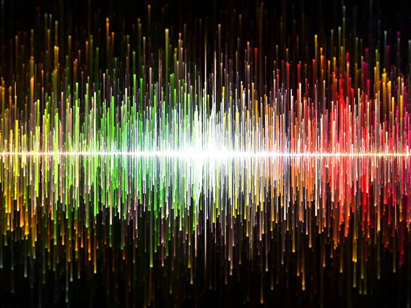 Colored design sound waves