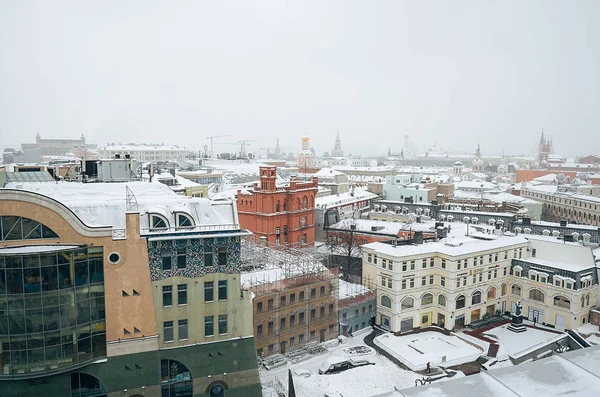 ロシア モスクワ 中央子供の店の屋根からのモスクワの全景 2018 — ストック写真