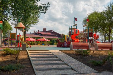 Rusya. Rostov-on-Don. Park Stadyumu 