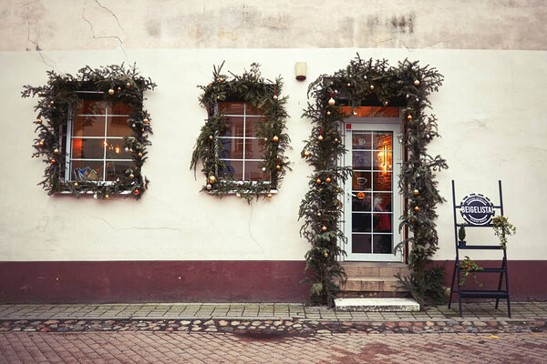 Литва. Вильнюс. Старые улицы Вильнюса. Новый год в Вильнюсе. Январь 3, 2018
