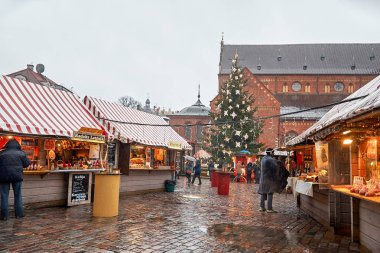 Letonya. Riga. Noel Old Town Riga adil. Riga Noel. 01 Ocak 2018