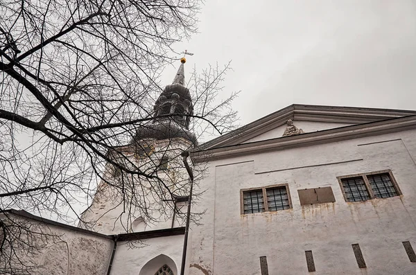 Estonya. Tallinn. Tallinn eski şehir tarihi evlerde. 2 Ocak 2018
