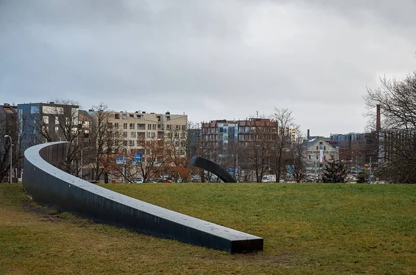 Estonya. Tallinn. Tallinn şehir modern parçası. 2 Ocak 2018