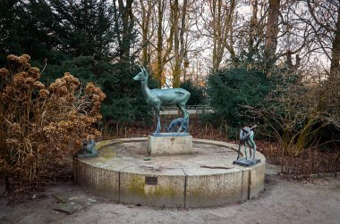 Almanya. Bremen. Vallanlagen Park, Bremen. 14 Şubat 2018