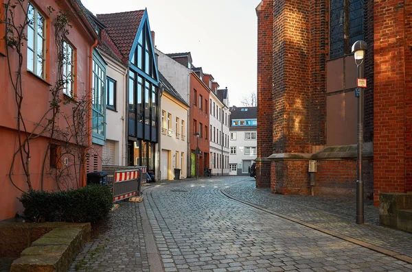 Tyskland Bremen Antika Hus Den Gatan Schnoor Bremen Februari 2018 — Stockfoto