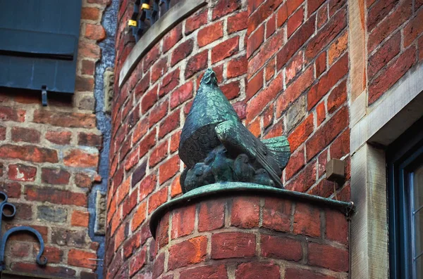 Germany Bremen Brick Houses Street Bettcherstrasse Bremen February 2018 — Stock Photo, Image