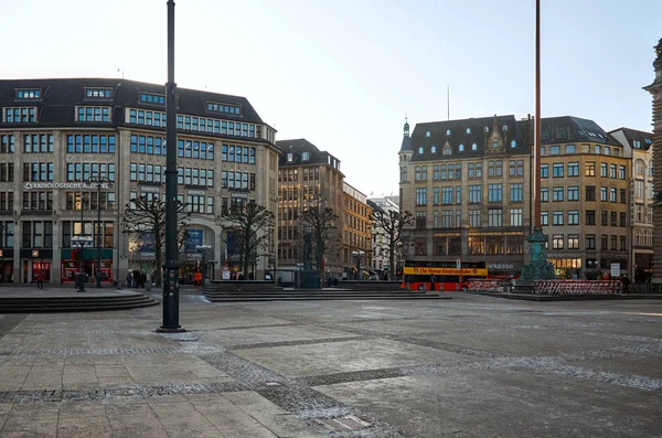 Germany Hamburg Cityscape Central Part Hamburg February 2018 — Stock Photo, Image