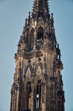 Almanya. Hamburg. Aziz Nikolaos Kilisesi Hamburg'da. 13 Şubat 2018