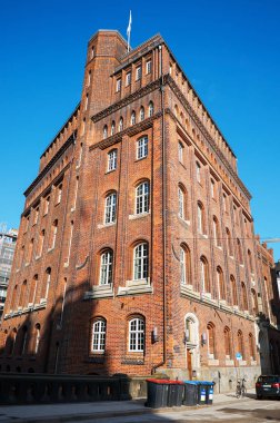 Almanya. Hamburg Hamburg'ın Cityscape. 13 Şubat 2018