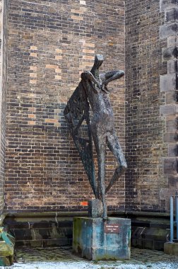 Almanya. Hamburg. Aziz Nikolaos Kilisesi Hamburg'da. 13 Şubat 2018