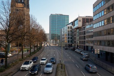 Almanya. Hamburg Hamburg'ın Cityscape. 13 Şubat 2018
