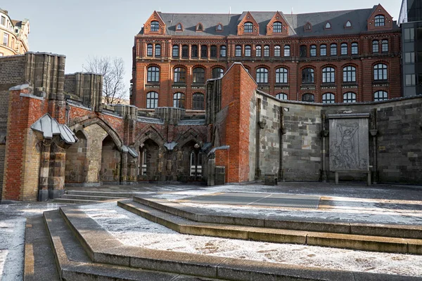 Niemcy Hamburg Cerkiew Świętego Mikołaja Hamburgu Lutego 2018 — Zdjęcie stockowe