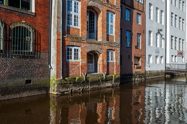 Německo Panoráma Města Hamburku Středové Části Hamburku Února 2018 — Stock fotografie