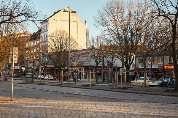 Niemcy Hamburg Gród Centralnej Części Hamburga Lutego 2018 — Zdjęcie stockowe