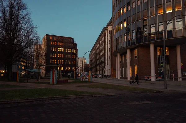 Німеччина Гамбург Міський Пейзаж Центральної Частини Гамбурга Лютого 2018 — стокове фото