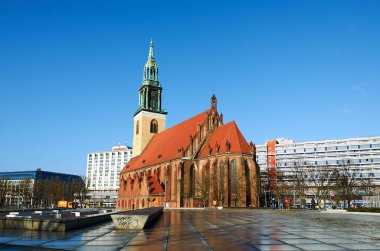 Almanya. Berlin. Azize Mary Kilisesi Berlin'de. 16 Şubat 2018