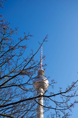 Almanya. Berlin. Berlin'de televizyon kulesi. 16 Şubat 2018