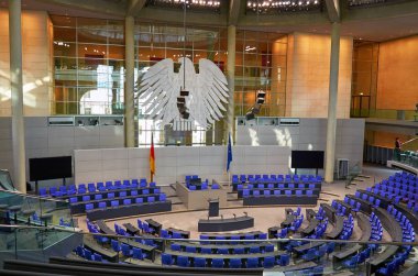 Almanya. Berlin. Berlin Reichstag iç. 16 Şubat 2018