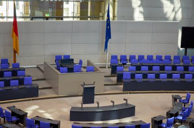 Almanya. Berlin. Berlin Reichstag iç. 16 Şubat 2018