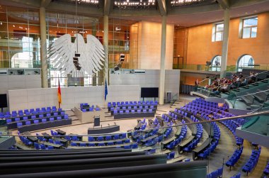 Almanya. Berlin. Berlin Reichstag iç. 16 Şubat 2018