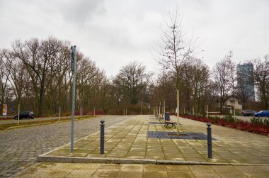 Germany. Berlin. Treptow Park in Berlin. February 17, 2018