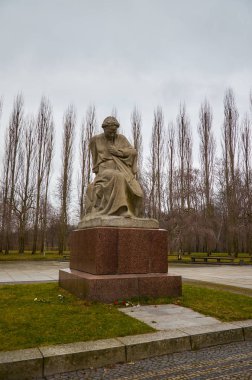 Germany. Berlin. Treptow Park in Berlin. February 17, 2018