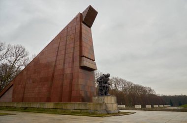 Germany. Berlin. Treptow Park in Berlin. February 17, 2018