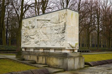 Germany. Berlin. Treptow Park in Berlin. February 17, 2018