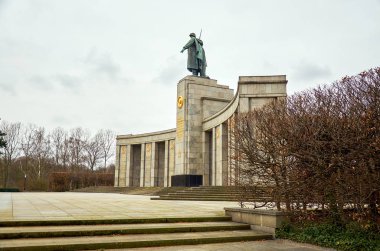 Almanya. Berlin. Tiergarten Berlin merkezi bir parktır. 17 Şubat 2018