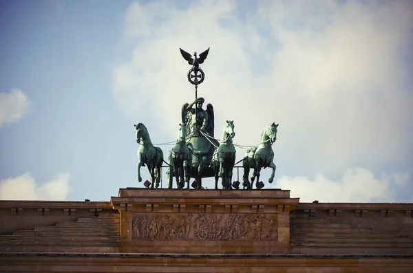 Almanya Berlin Berlin Brandenburg Kapısı Şubat 2018 — Stok fotoğraf