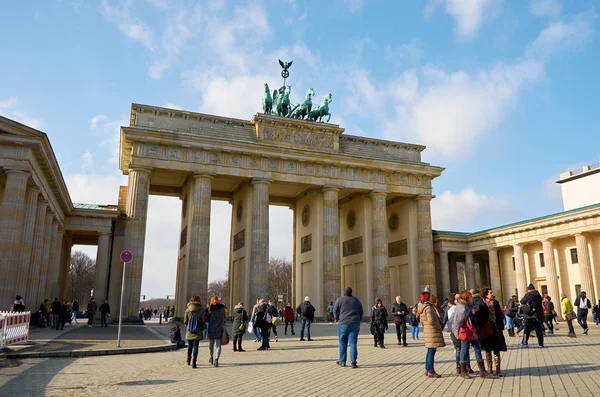Germany Berlin Brandenburg Gate Berlin February 2018 — Stock Photo, Image