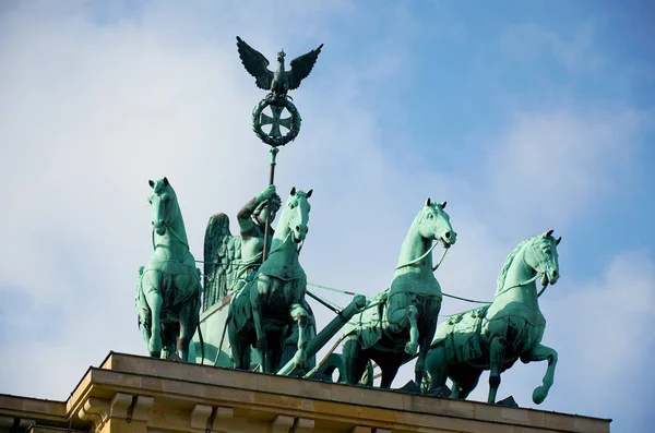 Almanya Berlin Berlin Brandenburg Kapısı Şubat 2018 — Stok fotoğraf