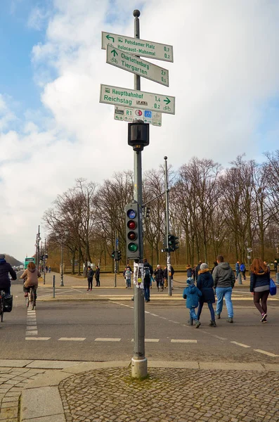 Germany Berlin Cityscape Berlin Houses Streets February 2018 — Stock Photo, Image