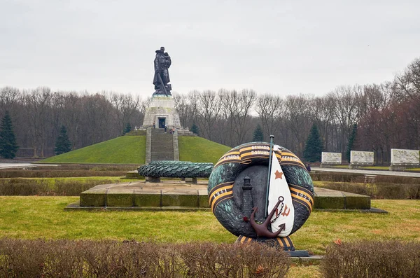 Germania Berlino Treptow Park Memoriale Del Guerriero Liberatore Berlino Febbraio — Foto Stock