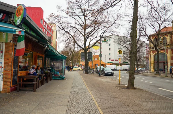 Allemagne Berlin Paysage Urbain Berlin Maisons Rues Février 2018 — Photo