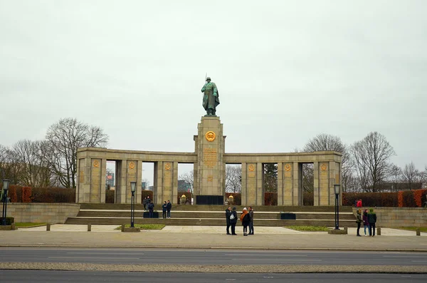 Niemcy Berlin Tiergarten Znajduje Się Park Centrum Berlina Lutego 2018 — Zdjęcie stockowe
