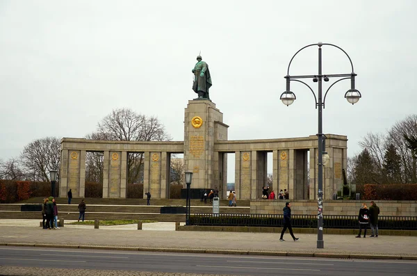 Niemcy Berlin Tiergarten Znajduje Się Park Centrum Berlina Lutego 2018 — Zdjęcie stockowe