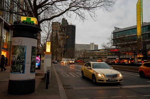 Allemagne Berlin Paysage Urbain Berlin Maisons Rues Février 2018 — Photo